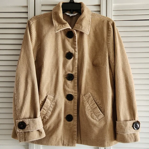 Relativity Women's Tan Corduroy Jacket - Picture 2 of 16